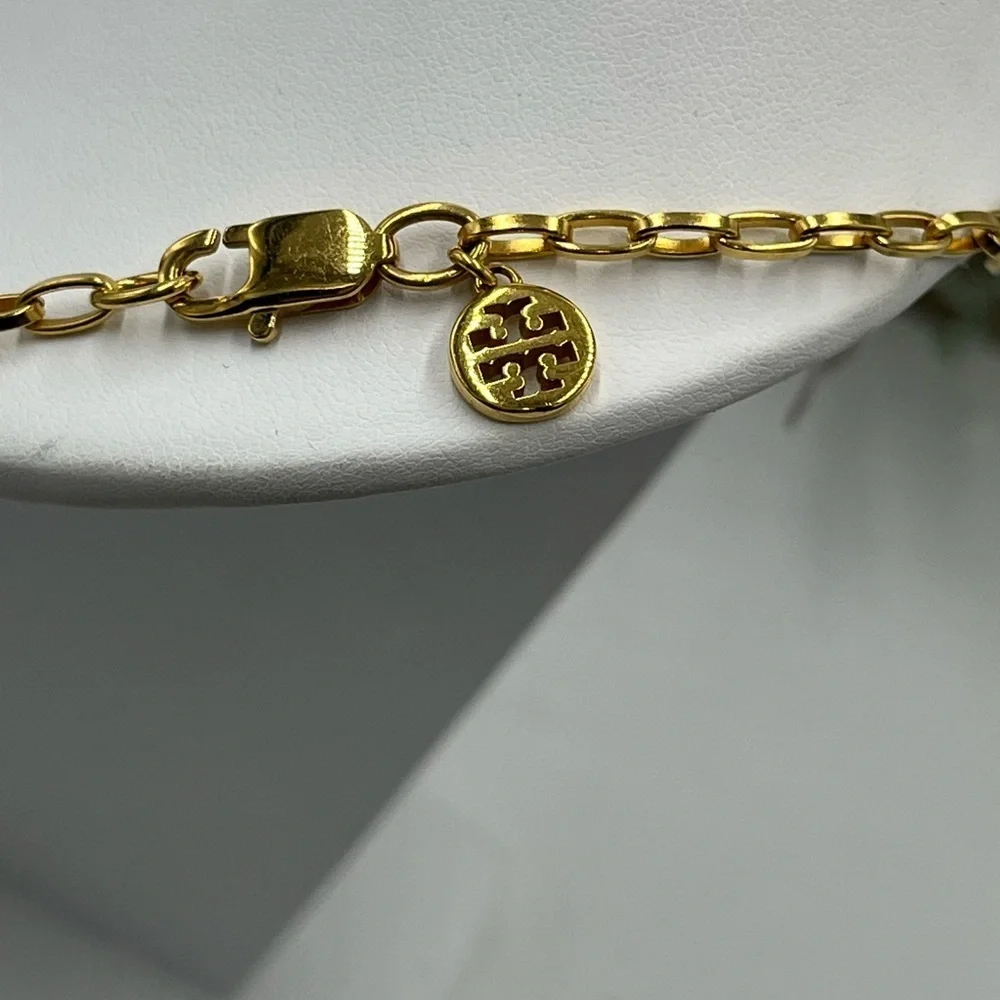 Tory Burch Gold Plated‎ Long layering Chain Necklace